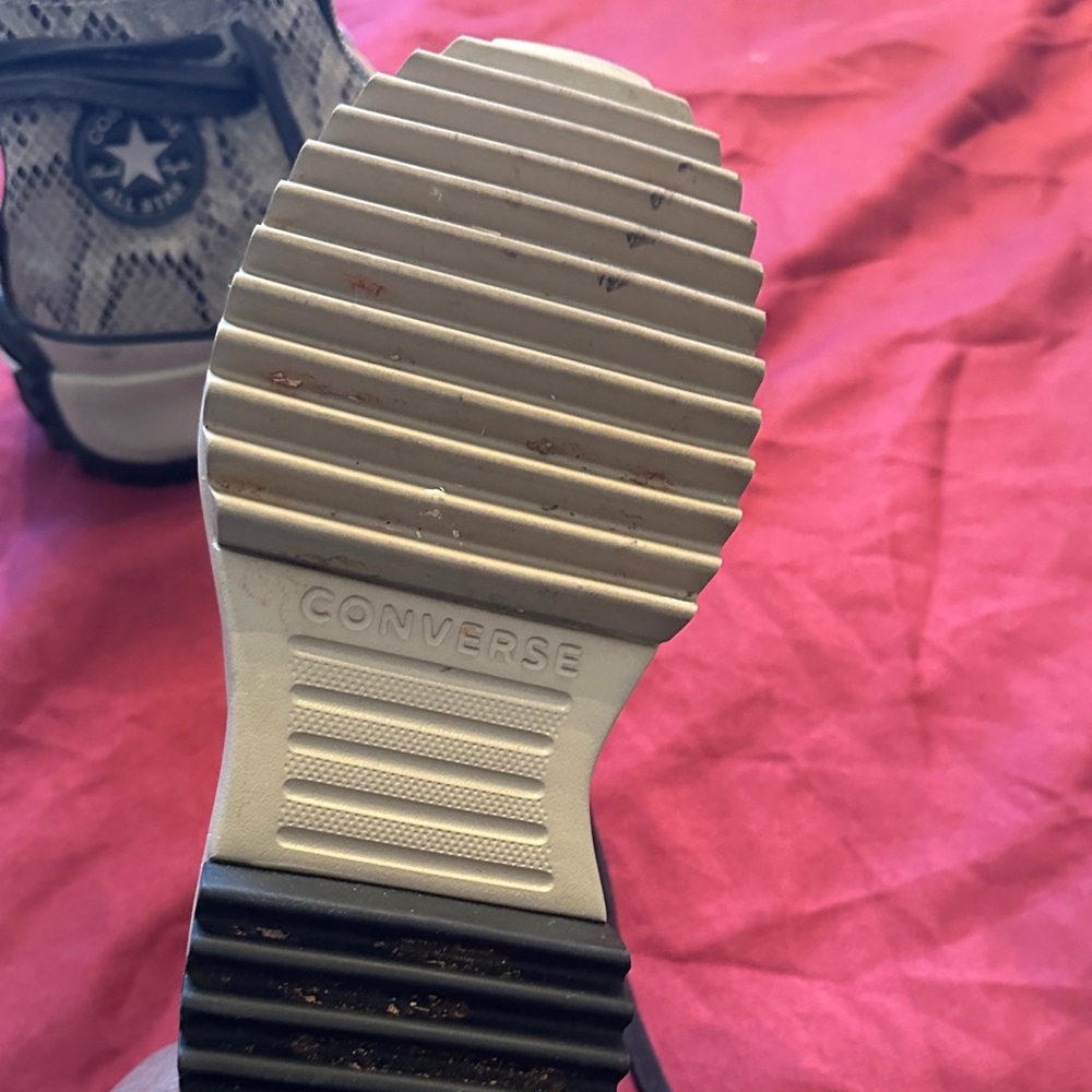 Converse Beige Snake Pattern High-Tops - image 2